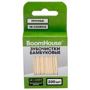 Зубочистки бамбуковые 200 шт. в коробке с подвесом, BOOMHOUSE (БУМХАУС), 701954