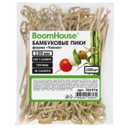 Шпажки-пики для канапе бамбуковые форма «Узелок» 12 см, 100 шт., BOOMHOUSE (БУМХАУС), 701976