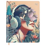Дневник 1-11 кл. 48л. (твердый) BG «Люблю ритм», иск. кожа, тиснение фольгой, печать, кисточка иск. кожа, ляссе