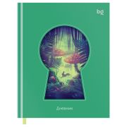Дневник 1-11 кл. 48л. (твердый) BG «Таинственный лес», фигурная вырубка, матовая ламинация, тиснение фольгой, ляссе