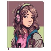 Дневник 1-11 кл. 48л. (твердый) BG «Музыка», иск.кожа, печать, ляссе