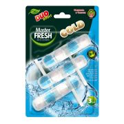 Блок туалетный подвесной твердый 3 шт. x 50 г, MASTER FRESH GOLD DUO EFFECT 5 в 1 «Морской», С0007434