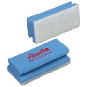 Губки VILEDA PROFESSIONAL профильные «Минимальная жесткость» КОМПЛЕКТ 10 шт., синие, БЕЛЫЙ абразив, 15х7х4,5 см, 102562