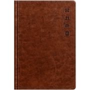Телефонная книга А5, 80л., кожзам, BG «Небраска. Коричневый», с вырубкой