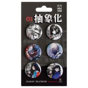 Набор металлических значков MESHU «Anime», 6шт