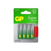 Батарейка GP Super G-Tech AA (LR6) 15A алкалиновая, BC4 (промо 3+1)