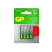 Батарейка GP Super G-Tech AAA (LR03) 24A алкалиновая, BC4 (промо 3+1)