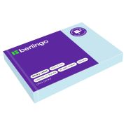 Бумага для заметок с липким слоем, 75 х 100 «Berlingo» голубая, пастель