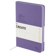 Ежедневник недатированный, А5, 136л., твердый переплет, кожзам, BG «Create. Purple», фиолетовый, цветной срез
