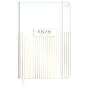 Ежедневник недатированный А5, 136л., 7БЦ BG «Minimal. White», глянцевая ламинация, отд. фольгой