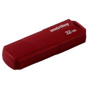 Память Smart Buy «Clue»  32GB, USB 2.0 Flash Drive, бордовый