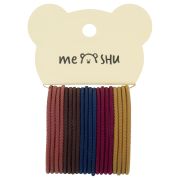 Резинки для волос MESHU, темные ассорти, 20шт., диаметр 4,5см, европодвес