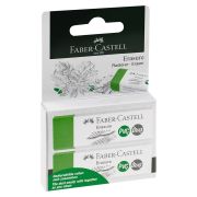 Набор ластиков Faber-Castell «Dust Free» & «PVS Free», 2шт., светло-зелен., прямоугольный, блистер