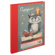 Папка-портфолио пластиковая А4 BG, на 2 кольцах, универсальное «Совушки», без файлов