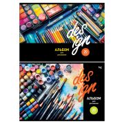 Альбом для рисования 20л., А4, на скрепке BG «Дизайн», эконом
