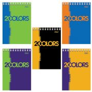 Блокнот спираль А6, 80л «Хатбер» 2COLORS, арт.14434