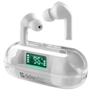Наушники с микрофоном беспроводные Defender Twins 916, Bluetooth, разъем Type-C, белый