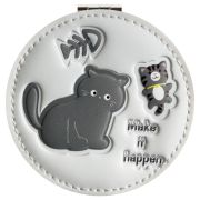 Зеркальце карманное складное MESHU «Черный кот»