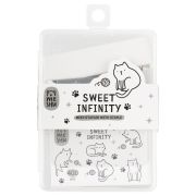 Набор MESHU «Sweet infinity»: мини-степлер №24/6 до 20л.; скобы №24/6; пластиковый бокс