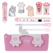 Набор канцелярских принадлежностей подарочный MESHU «Cute Paws», 8 предметов