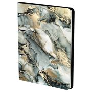 Тетрадь на кольцах А5, 120л., кожзам,  BG «Мрамор», иск. кожа, тиснение фольгой