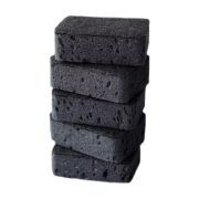 Губки для посуды OfficeClean «Премиум», крупнопористый поролон с абразивным слоем, черные, 9,5*6,5*3см, 5шт