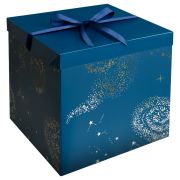 Коробка складная подарочная MESHU «Магия», (28*28*28см), с лентой, отд фольгой