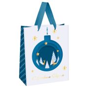 Пакет подарочный 26*32*12см MESHU «Christmas tale», фольга, матовая ламинация