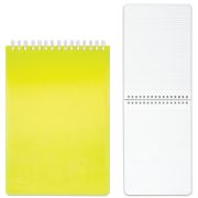 Блокнот на спирали А5,  80 л. «Hatber» DIAMOND NEON, желтый