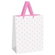 Пакет подарочный 26*32*12см MESHU «Hearts pattern», фольга, матовая ламинация
