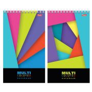 Блокнот на спирали А5,  60 л. «Hatber» Multicolor, пластик, подложка, линия
