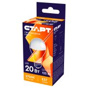Лампа светодиодная Старт LED, серия «WS» 20W30, тип А «груша», E27, 2700К, теплый свет, 25000ч