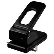 Дырокол мощный OfficeSpace «Heavy Duty» 60л., металлический, черный, с линейкой