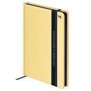 Ежедневник недатированный А5, 136л., 7БЦ, BG «Монохром», желтый, soft touch, с резинкой