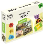 Игра настольная ТРИ СОВЫ «Мемо. Динозавры », 50 карточек, картонная коробка