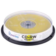 Диск CD-RW 700Mb Smart buy 4-12x Cake Box (10шт)