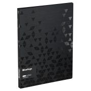 Папка с пружинным скоросшивателем Berlingo «Triangle Black» А4, 17мм, 1000мкм, черная, с внутр. карманом