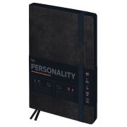 Ежедневник датированный 2027г., А5, 176л., мягкий переплет, кожзам, BG «Personality. Onyx», графитовый