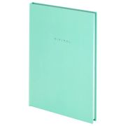 Блокнот А4, 80 л. «Brauberg» Minimal мятный, твердый переплет, клетка, арт.116434