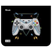 Папка для тетрадей 2 отделения, А5, Först  «Computer games» (Компьютерные игры), пластик, на молнии