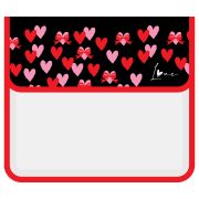 Папка для тетрадей 2 отделения, Först  «Love» (Любовь), А5, пластик, на липучке