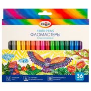 Фломастеры Гамма «Классические», 36цв., смываемые, картон. упак., европодвес