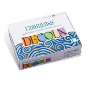 Краски акриловые Decola, 12 цветов, глянцевые, 20мл, картон