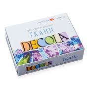 Краски по ткани Decola, 12 цветов, 20мл, картон