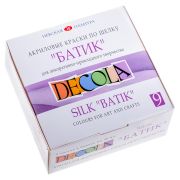 Краски по шелку Decola «Батик», 09 цветов, 50мл, картон