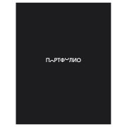 Папка-портфолио 7БЦ А4 BG, на 4 кольцах, для школьника «Черный», 20 файлов