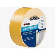 Клейкая лента двусторонняя Unibob, 50мм*50м, полипропилен