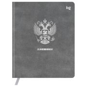 Дневник 1-11 кл. 48л. (ЛАЙТ) BG «Герб. Серый», иск. кожа, тиснение фольгой, ляссе