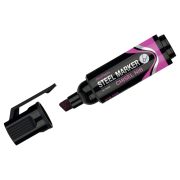Маркер перманентный промышленный MunHwa «Skill Writer (Steel Marker)» фуксия, скошенный, 8мм