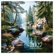 Календарь настенный перекидной на скрепке, 290*290 мм 12л. BG «Природа», 2027г.